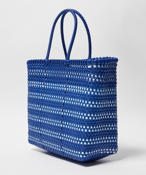 SANRAMI（サンラミ）の「SANRAMI/サンラミ BORDER メルカドバッグ かごバッグ（かごバッグ・レディース・ホワイト/シルバー・FREE）」の9枚目の写真