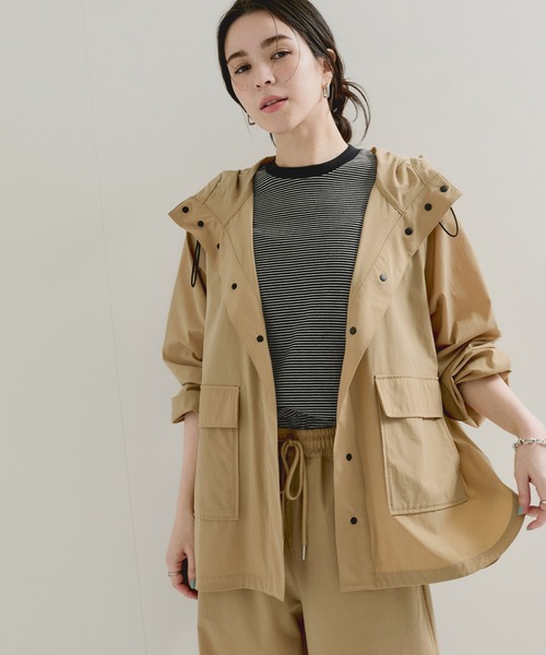 FRUIT OF THE LOOM(フルーツオブザルーム)の「【FRUIT OF THE LOOM】別注/パッカブルパーカー(ブルゾン・レディース・ベージュ/ネイビー・FREE)」の9枚目の写真