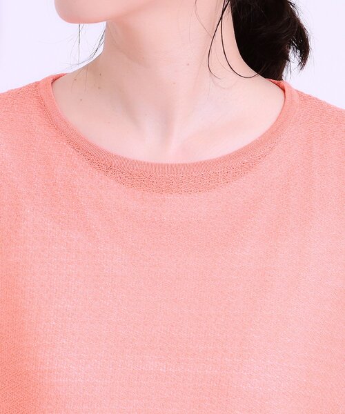 SHOO・LA・RUE（シューラルー）の「【S-LL/2点セット】涼やかに楽に決まる タンクトップ＋編み柄ニット（その他トップス・レディース・ブラック/ライトオレンジ系/ナチュラル・01/02/03/04）」の20枚目の写真