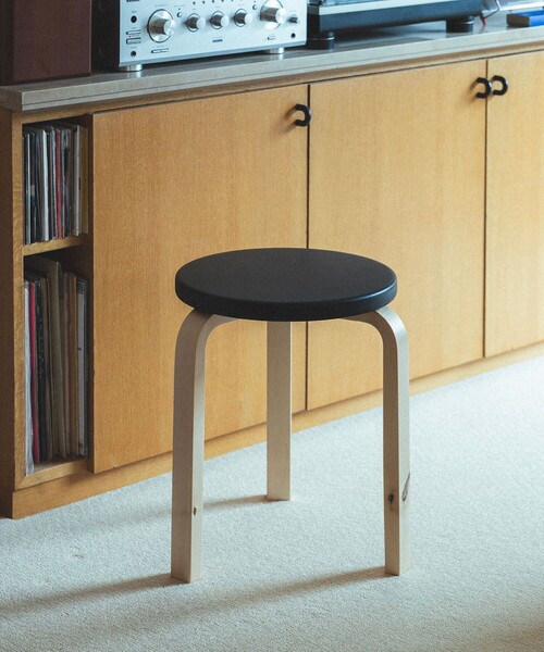 スツール Artek / Stool 60 Leather & Wild Birch スツール60 / ワイルドバーチ / stool 60 villi wild birch