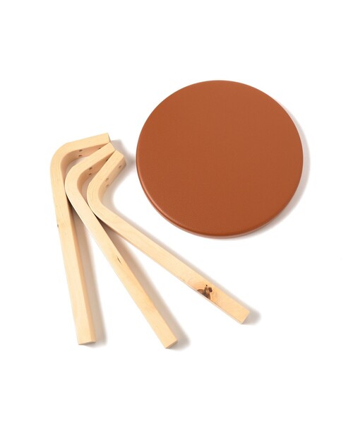 スツール Artek / Stool 60 Leather & Wild Birch 最後の90周年モデルでありニュースタンダード「スツール 60