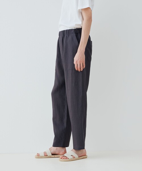 GALERIE VIE（ギャルリー ヴィー）の「リネンポプリン イージーパンツ（その他パンツ・メンズ・ネイビー/カーキ/チャコールグレー・46/44）」の11枚目の写真
