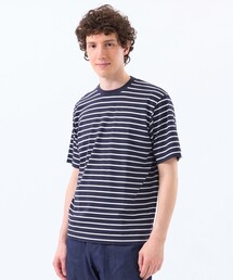 ポップコーンボーダー クルーネックTシャツ