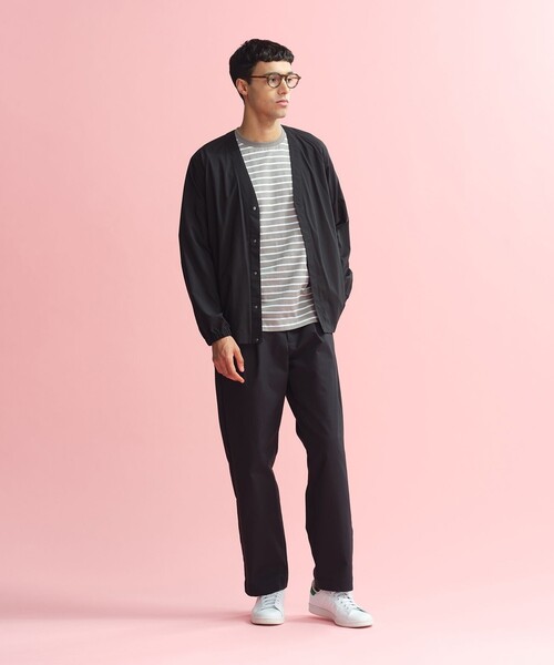 MACKINTOSH PHILOSOPHY（ﾏｯｷﾝﾄｯｼｭ ﾌｨﾛｿﾌｨｰ）の「ポップコーンボーダー クルーネックTシャツ（Tシャツ/カットソー・メンズ・グレー系その他2/オフホワイト/ブルー系その他7・38/40）」の4枚目の写真