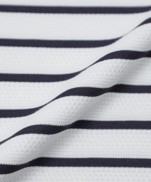 MACKINTOSH PHILOSOPHY（ﾏｯｷﾝﾄｯｼｭ ﾌｨﾛｿﾌｨｰ）の「ポップコーンボーダー クルーネックTシャツ（Tシャツ/カットソー・メンズ・グレー系その他2/オフホワイト/ブルー系その他7・38/40）」の10枚目の写真