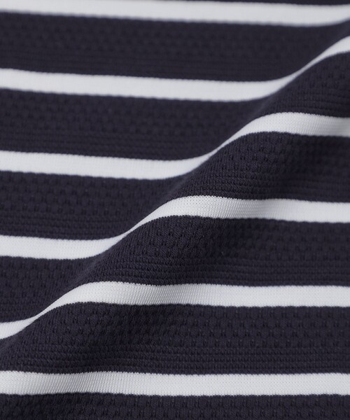 MACKINTOSH PHILOSOPHY（ﾏｯｷﾝﾄｯｼｭ ﾌｨﾛｿﾌｨｰ）の「ポップコーンボーダー クルーネックTシャツ（Tシャツ/カットソー・メンズ・グレー系その他2/オフホワイト/ブルー系その他7・38/40）」の8枚目の写真