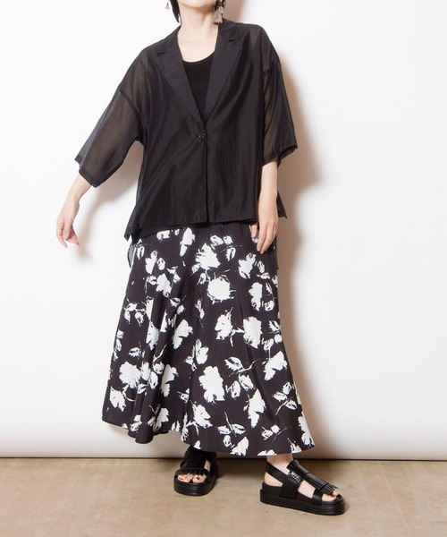 OSMOSIS(オズモーシス)の「シアーテーラードジャケット(テーラードジャケット・レディース・ブラック/グレー/ベビーピンク・ONE SIZE)」の21枚目の写真