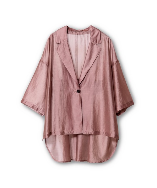 OSMOSIS(オズモーシス)の「シアーテーラードジャケット(テーラードジャケット・レディース・ブラック/グレー/ベビーピンク・ONE SIZE)」の6枚目の写真