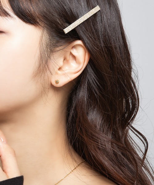 kirakiraShop(キラキラショップ)の「メタルボール スタッド ピアス(ピアス(両耳用)・レディース・シルバー/ゴールド・#5/#4/#3/#6)」の3枚目の写真