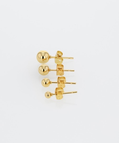 kirakiraShop(キラキラショップ)の「メタルボール スタッド ピアス(ピアス(両耳用)・レディース・シルバー/ゴールド・#5/#4/#3/#6)」の7枚目の写真
