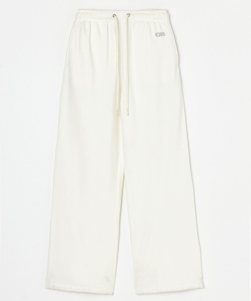BEEDEN(ビーデン)の「EMBROIDERY LOOSE SWEAT PANTS(スウェットパンツ・レディース・ホワイト/グレー・SMALL/MEDIUM)」の7枚目の写真