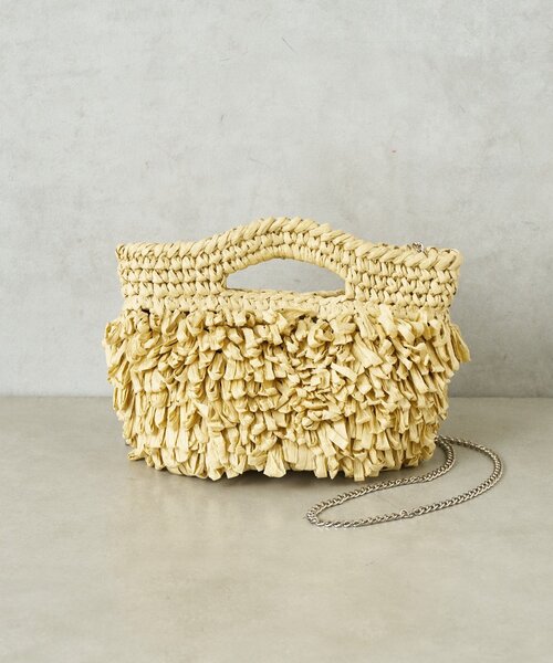 CIAOPANIC TYPY(チャオパニックティピー)の「■【Aguni】ペーパーフリンジBAG(ショルダーバッグ・レディース・ベージュ/ブラウン/カーキ・ONE SIZE)」の22枚目の写真