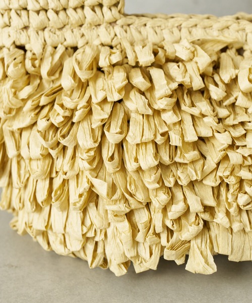 CIAOPANIC TYPY(チャオパニックティピー)の「■【Aguni】ペーパーフリンジBAG(ショルダーバッグ・レディース・ベージュ/ブラウン/カーキ・ONE SIZE)」の13枚目の写真