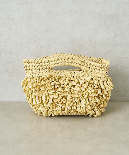 CIAOPANIC TYPY(チャオパニックティピー)の「■【Aguni】ペーパーフリンジBAG(ショルダーバッグ・レディース・ベージュ/ブラウン/カーキ・ONE SIZE)」の15枚目の写真