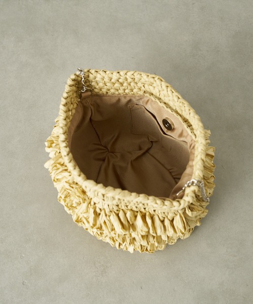 CIAOPANIC TYPY(チャオパニックティピー)の「■【Aguni】ペーパーフリンジBAG(ショルダーバッグ・レディース・ベージュ/ブラウン/カーキ・ONE SIZE)」の17枚目の写真