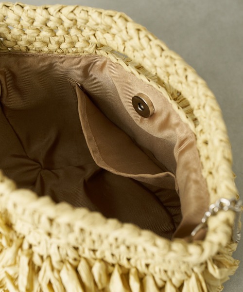 CIAOPANIC TYPY(チャオパニックティピー)の「■【Aguni】ペーパーフリンジBAG(ショルダーバッグ・レディース・ベージュ/ブラウン/カーキ・ONE SIZE)」の18枚目の写真