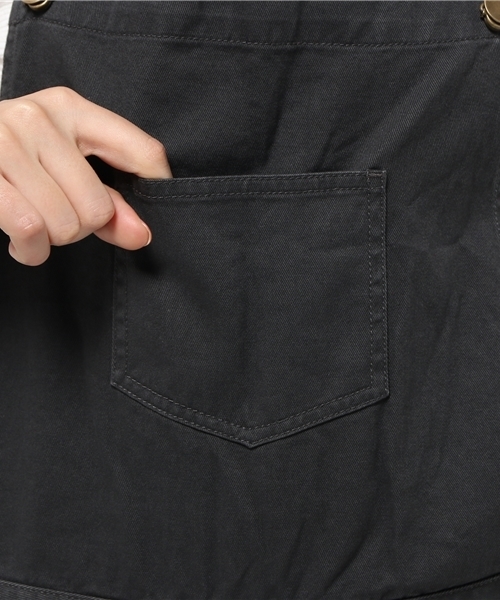 SEVENDAYS=SUNDAY（セブンデイズサンデイ）の「綿ツイル　オーバーオール（サロペット/オーバーオール・レディース・ネイビー/ブラック/カーキ・LARGE/MEDIUM）」の9枚目の写真