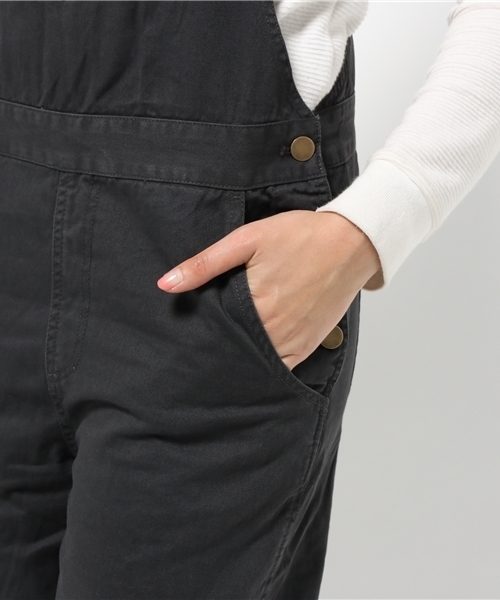 SEVENDAYS=SUNDAY（セブンデイズサンデイ）の「綿ツイル　オーバーオール（サロペット/オーバーオール・レディース・ネイビー/ブラック/カーキ・LARGE/MEDIUM）」の10枚目の写真