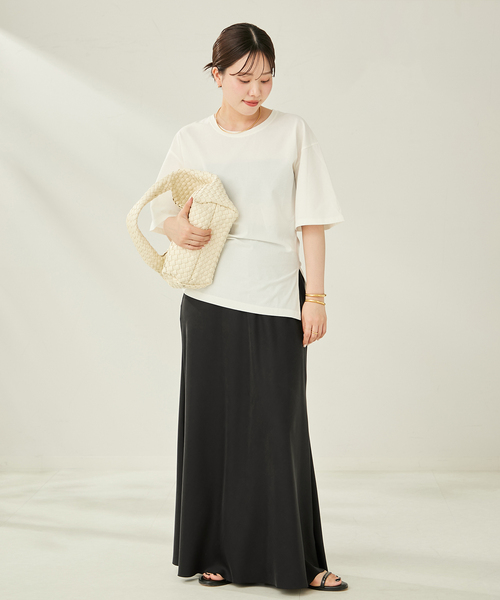 plage（プラージュ）の「Fibril Bias スカート（スカート・レディース・ブラック・38/36/34）」の10枚目の写真