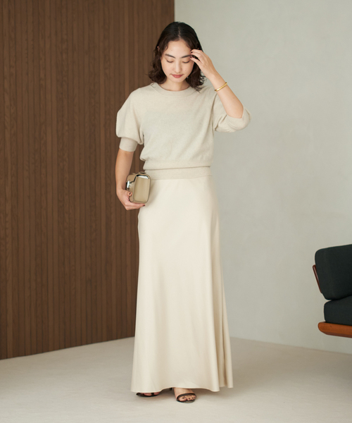 plage（プラージュ）の「Fibril Bias スカート（スカート・レディース・ブラック・38/36/34）」の11枚目の写真