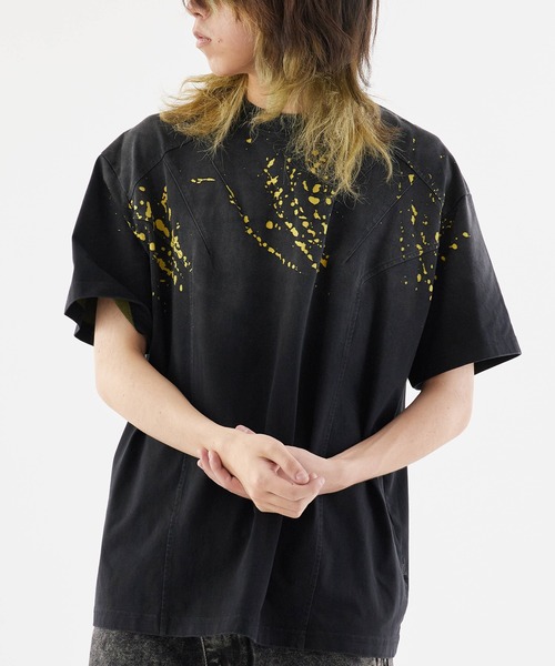 セール】Layered style damaged tops / レイヤード風ダメージ