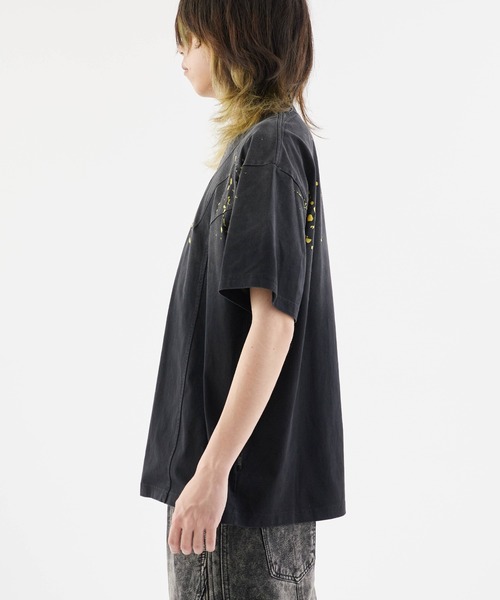 Theater code（シアターコード）の「Layered style damaged tops / レイヤード風ダメージトップス（Tシャツ/カットソー・メンズ・ピンク/イエロー・M/L）」の19枚目の写真