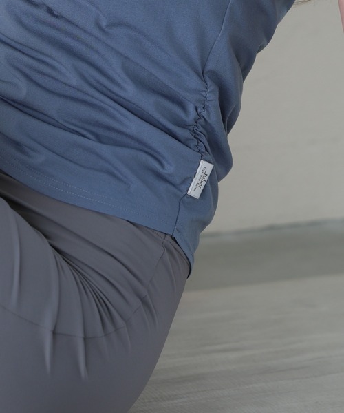 Julier Yoga and Relax(ジュリエヨガアンドリラックス)の「Julier (定番)ライトプライムライトフィットタンクトップ(タンクトップ・レディース・ホワイト/ブラック/ブルー・FREE)」の13枚目の写真