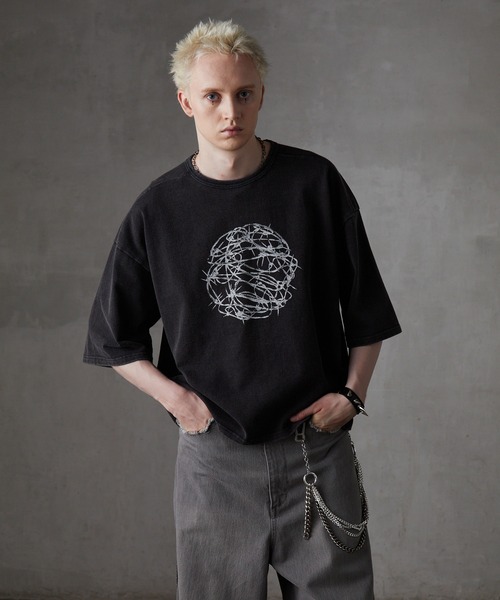 GRANCY（グランシー）の「【GRANCY】Graphic Design Reversible T-shirt / グラフィックデザインリバーシブルTシャツ（Tシャツ/カットソー・メンズ・ブラック/ブラウン/カーキ・M/S/L）」の14枚目の写真