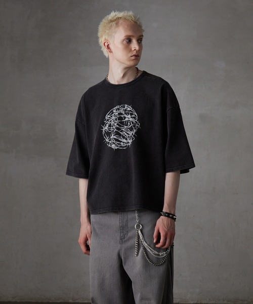 GRANCY（グランシー）の「【GRANCY】Graphic Design Reversible T-shirt / グラフィックデザインリバーシブルTシャツ（Tシャツ/カットソー・メンズ・ブラック/ブラウン/カーキ・M/S/L）」の15枚目の写真