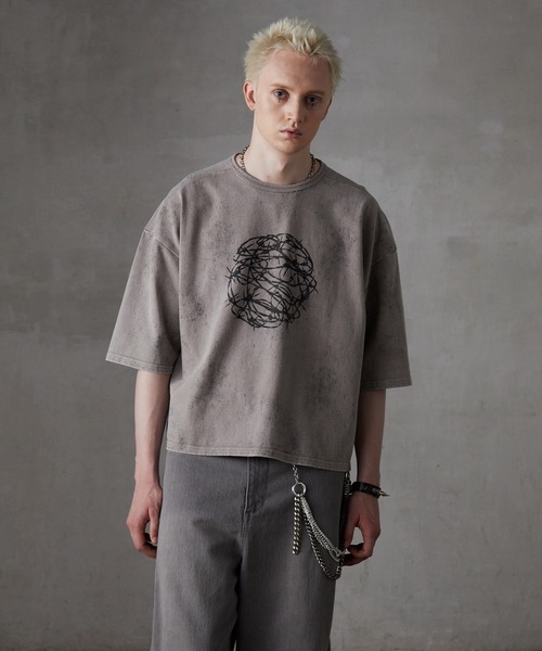 GRANCY】Graphic Design Reversible T-shirt / グラフィックデザイン