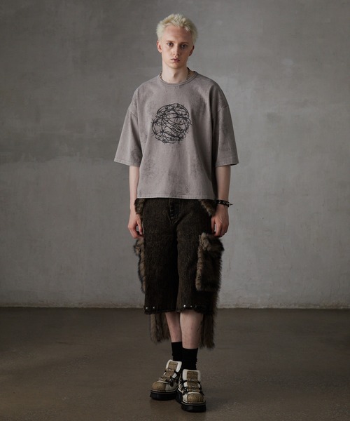 GRANCY】Graphic Design Reversible T-shirt / グラフィック
