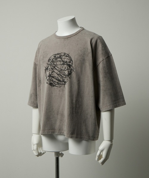 GRANCY】Graphic Design Reversible T-shirt / グラフィック