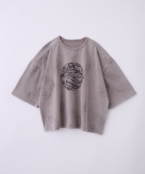 grancy グラフィックデザインリバーシブルTシャツ ブラック　sサイズ GRANCY】Graphic Design Reversible T-shirt / グラフィック