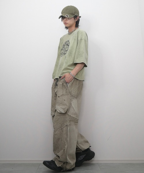 GRANCY（グランシー）の「【GRANCY】Graphic Design Reversible T-shirt / グラフィックデザインリバーシブルTシャツ（Tシャツ/カットソー・メンズ・ブラック/ブラウン/カーキ・M/S/L）」の9枚目の写真