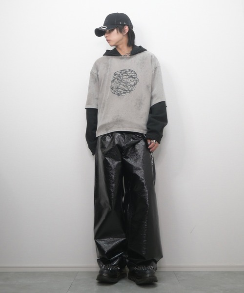 GRANCY（グランシー）の「【GRANCY】Graphic Design Reversible T-shirt / グラフィックデザインリバーシブルTシャツ（Tシャツ/カットソー・メンズ・ブラック/ブラウン/カーキ・M/S/L）」の8枚目の写真