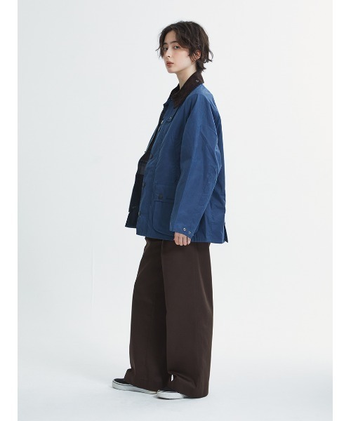 Barbour / ジャケット/36/コットン/BLU/無地/色ムラ有 BEDALE / ビデイル】ワックス ジャケット （ オーバーサイズ フィット