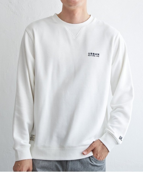 ikka(イッカ)の「URBAN NATURE LIFE アーバンネイチャーライフ スウェットプルオーバー(スウェット・メンズ・ベージュ/ネイビー/ブラック/ライム/ホワイト・L/M/XL/S)」の2枚目の写真