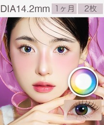 MIMIC LENS（ミミックレンズ）の「Mimic Monthly Lollipop Rainbow Vivid カラコン(1ヵ月タイプ2枚入り)（コンタクトレンズ・カラコン）」