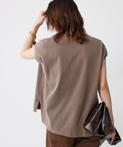 BABYLONE(バビロン)の「【upper hights】big nosleeve(Tシャツ/カットソー・レディース・ブラウン/チャコール・フリー)」の12枚目の写真