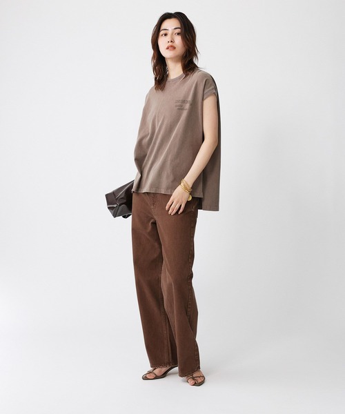 BABYLONE(バビロン)の「【upper hights】big nosleeve(Tシャツ/カットソー・レディース・ブラウン/チャコール・フリー)」の14枚目の写真