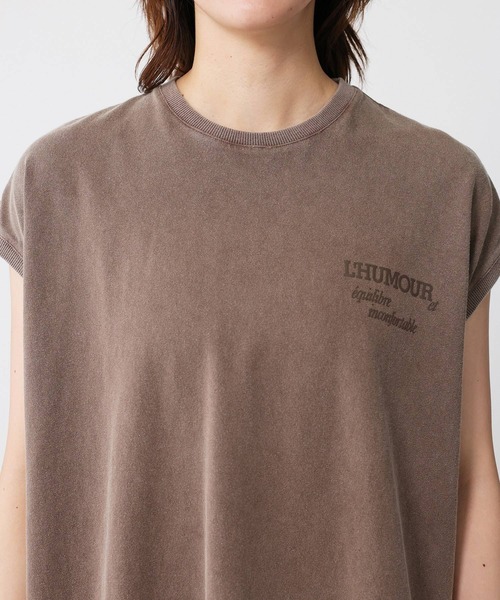 BABYLONE(バビロン)の「【upper hights】big nosleeve(Tシャツ/カットソー・レディース・ブラウン/チャコール・フリー)」の21枚目の写真