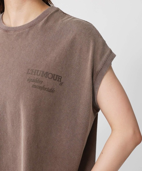 BABYLONE(バビロン)の「【upper hights】big nosleeve(Tシャツ/カットソー・レディース・ブラウン/チャコール・フリー)」の22枚目の写真
