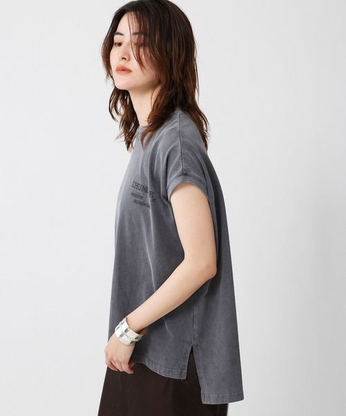 BABYLONE(バビロン)の「【upper hights】big nosleeve(Tシャツ/カットソー・レディース・ブラウン/チャコール・フリー)」の4枚目の写真