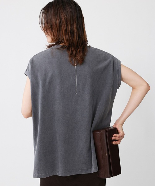 BABYLONE(バビロン)の「【upper hights】big nosleeve(Tシャツ/カットソー・レディース・ブラウン/チャコール・フリー)」の5枚目の写真