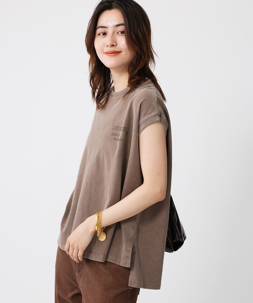BABYLONE(バビロン)の「【upper hights】big nosleeve(Tシャツ/カットソー・レディース・ブラウン/チャコール・フリー)」の11枚目の写真