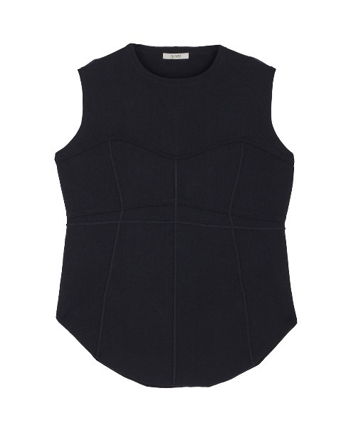 トップス AMERI TOP bjt Women's Tube top in stretch Denim | Black | Diesel Denim Set