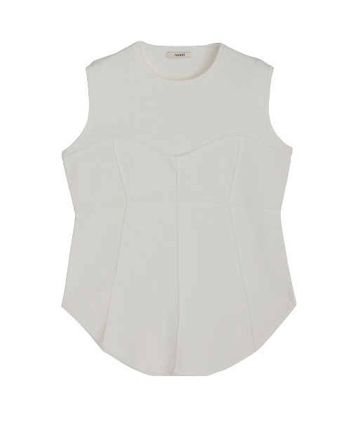 Ameri(アメリ)の「CORSET DETAIL ROUND KNIT TOP(タンクトップ・レディース・ホワイト/ブルー/ボルドー/ブラック・FREE)」の16枚目の写真