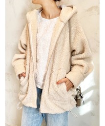 ブランド古着】BEARDSLEY｜ビアズリーのブルゾン（ベージュ系・ウール