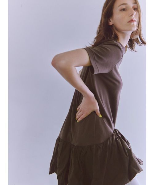 emmi カットドッキングミニワンピース セール】カットドッキングミニワンピース（ワンピース）｜emmi