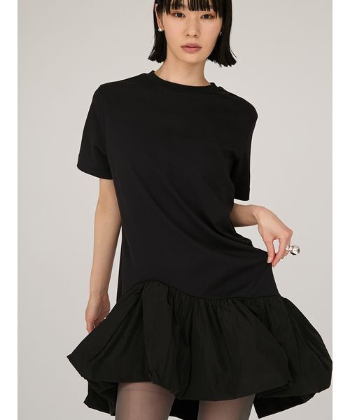 emmi(エミ)の「カットドッキングミニワンピース(ワンピース・レディース・ブラウン/ブラック・0/1)」の4枚目の写真